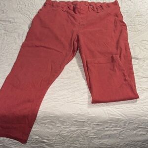 Time and Tru Women's Capris in Rust Red